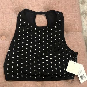 Kate Spade Athletic crop top with liner